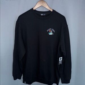 Salty Crew Black Crew Neck Coastal Skater NWT